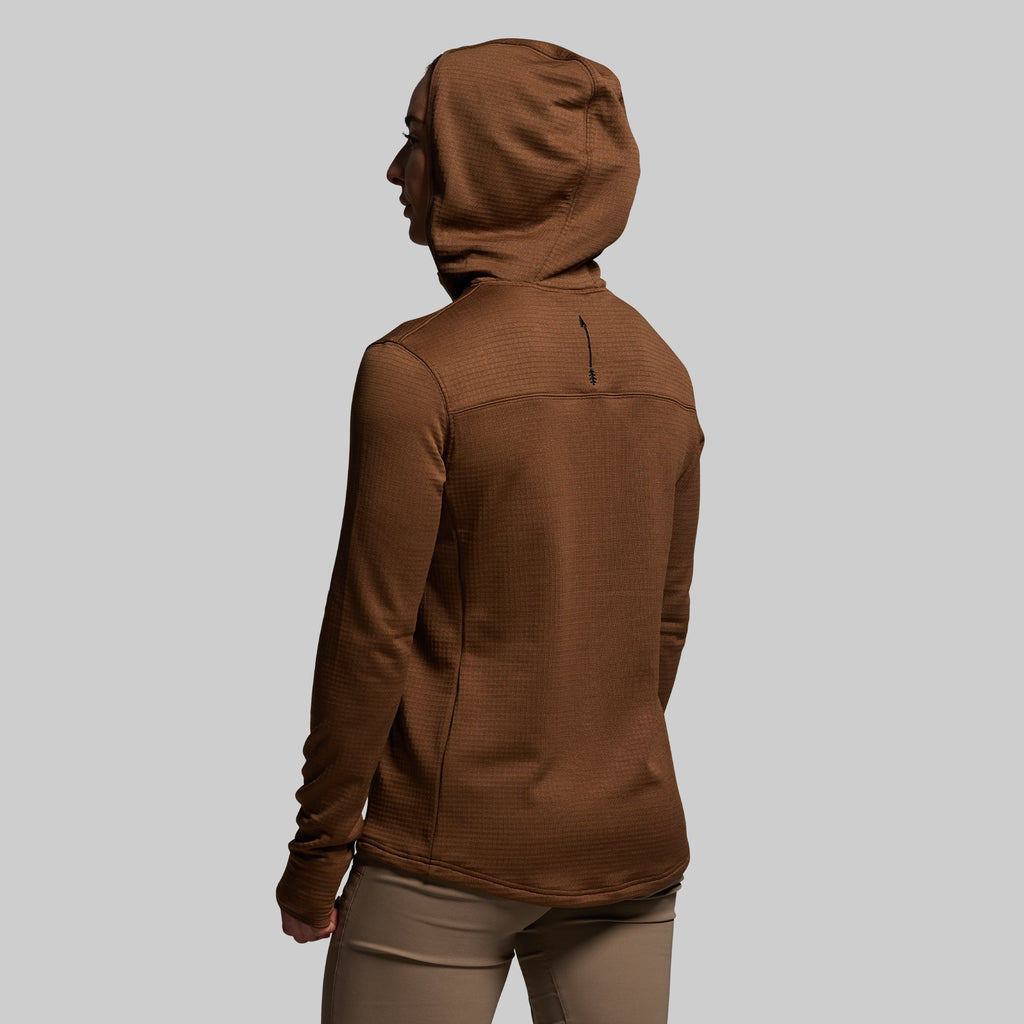 Women's Quiver Full Zip Hoodie 2.0 (Coyote Brown)