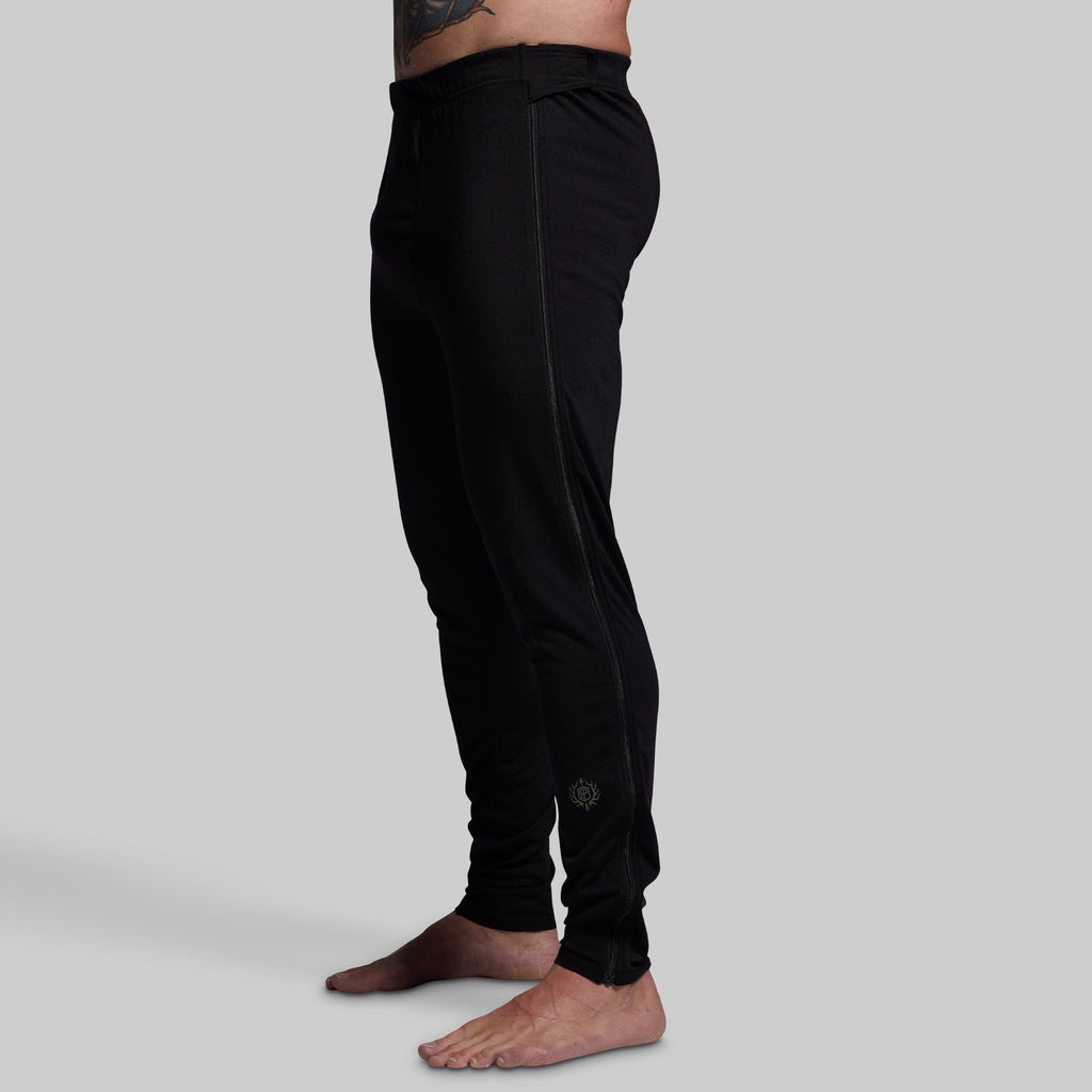 Ridgeline Merino Full Zip Bottom 165 (Black)