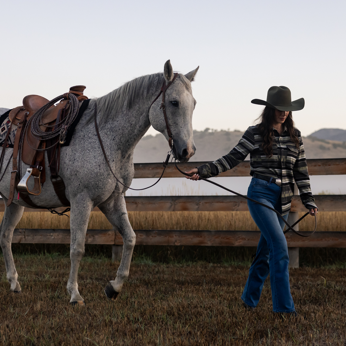 Woodsman Stretchy Flannel (Pasture)