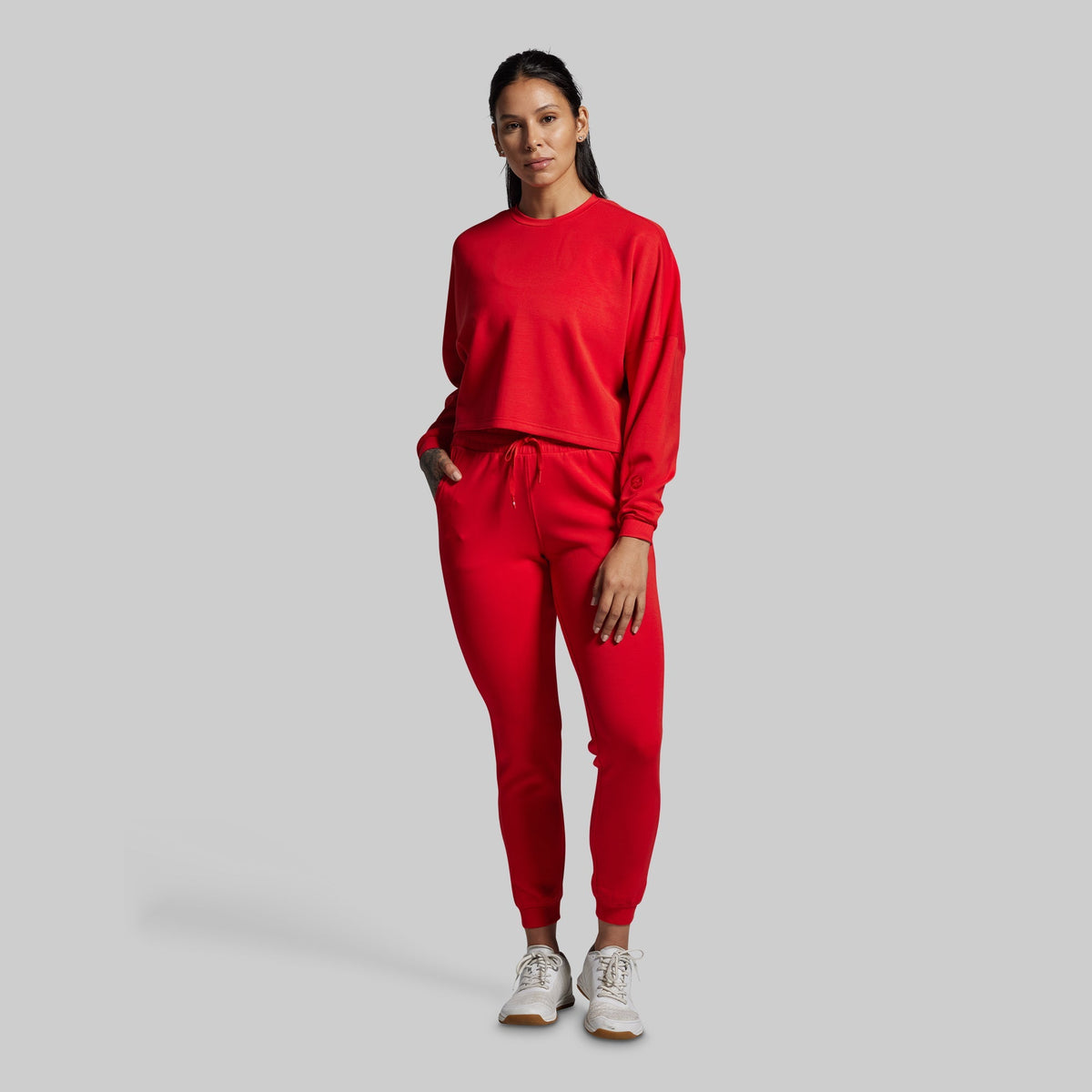 Lounge Lux Cropped Pullover (Adrenaline)
