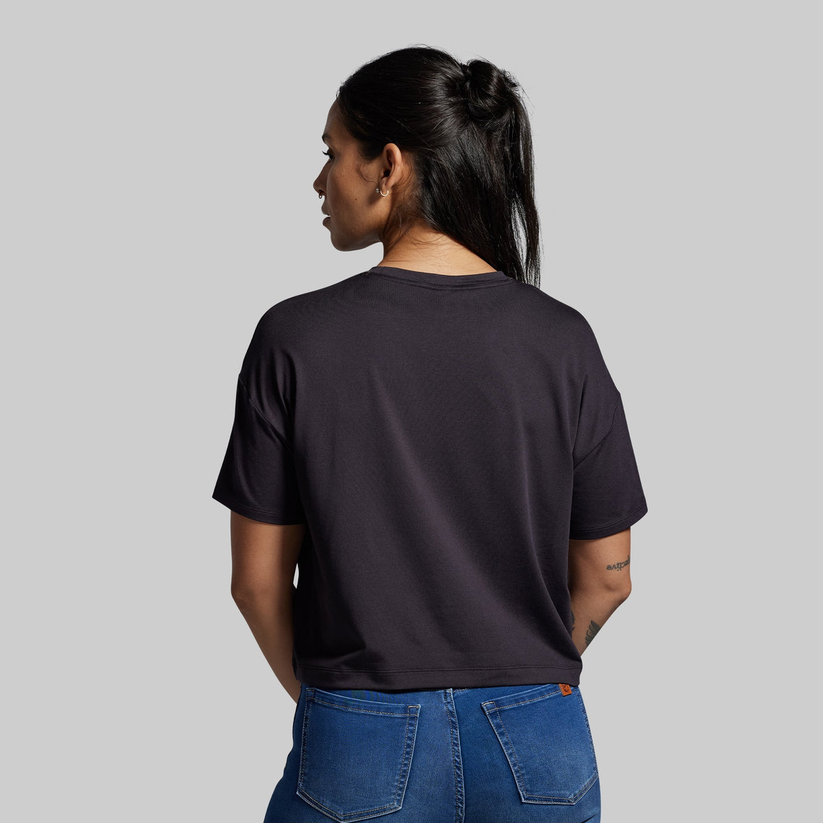 BP Premium Basic Crop Tee (Black)