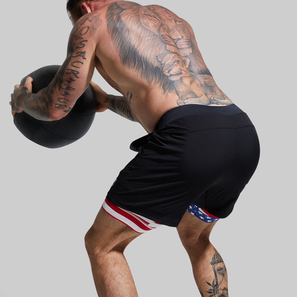 Versatile Short w/ Compression 7" (Black Liberty)