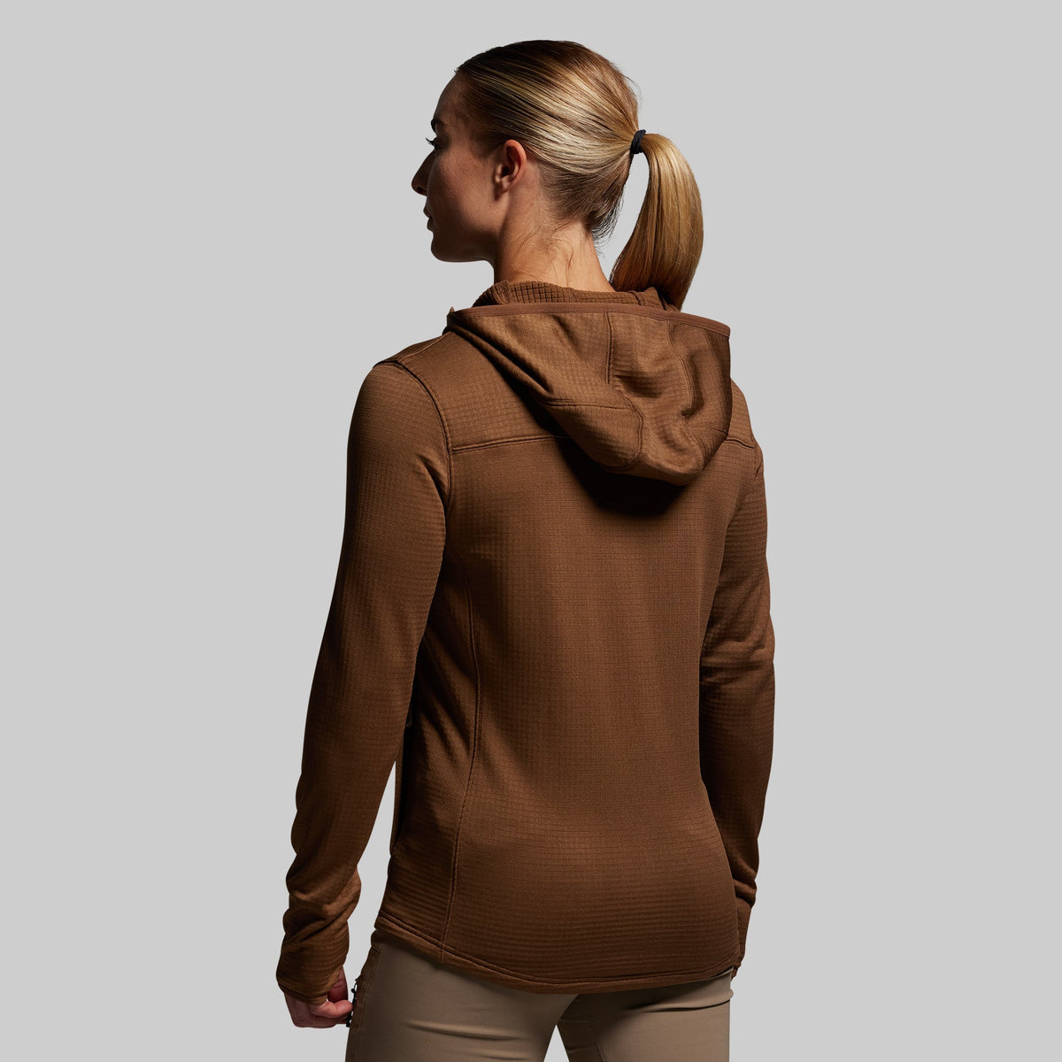 Women's Quiver Full Zip Hoodie 2.0 (Coyote Brown)