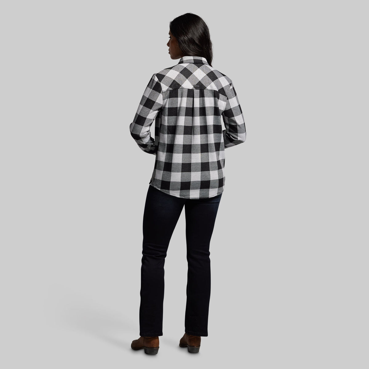 Woodsman Stretchy Flannel (White/Black)