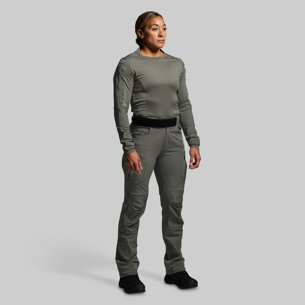 Women's Long Sleeve Op Top (Ranger Green)