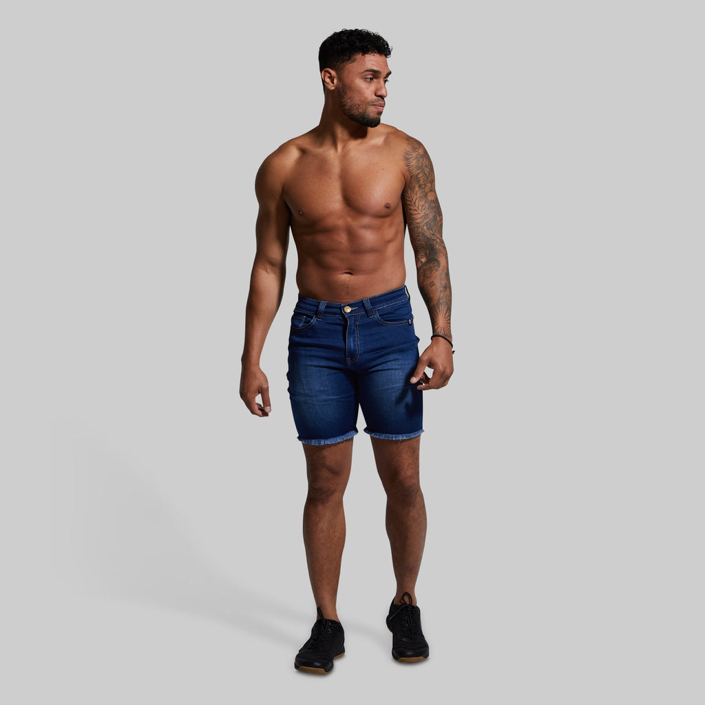 FLEX Stretchy Jort 7" (Dark Wash)