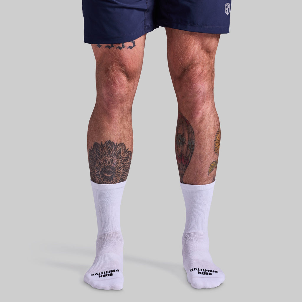 Performance Crew Sock 2-Pack (Black/White)