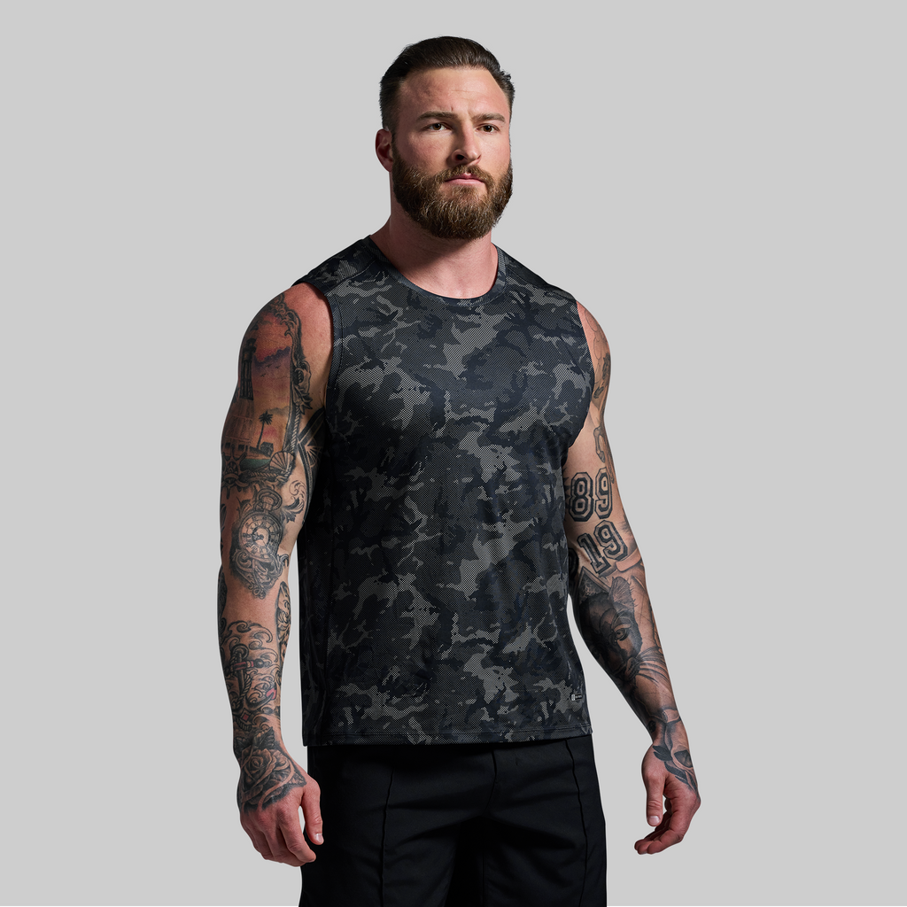 Training Muscle Tank (Halftone Muted Woodland)