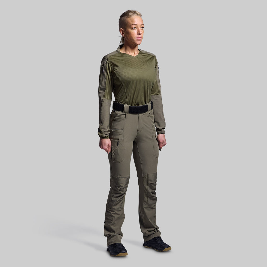 Women's Long Sleeve Op Top Pro (OD Green)