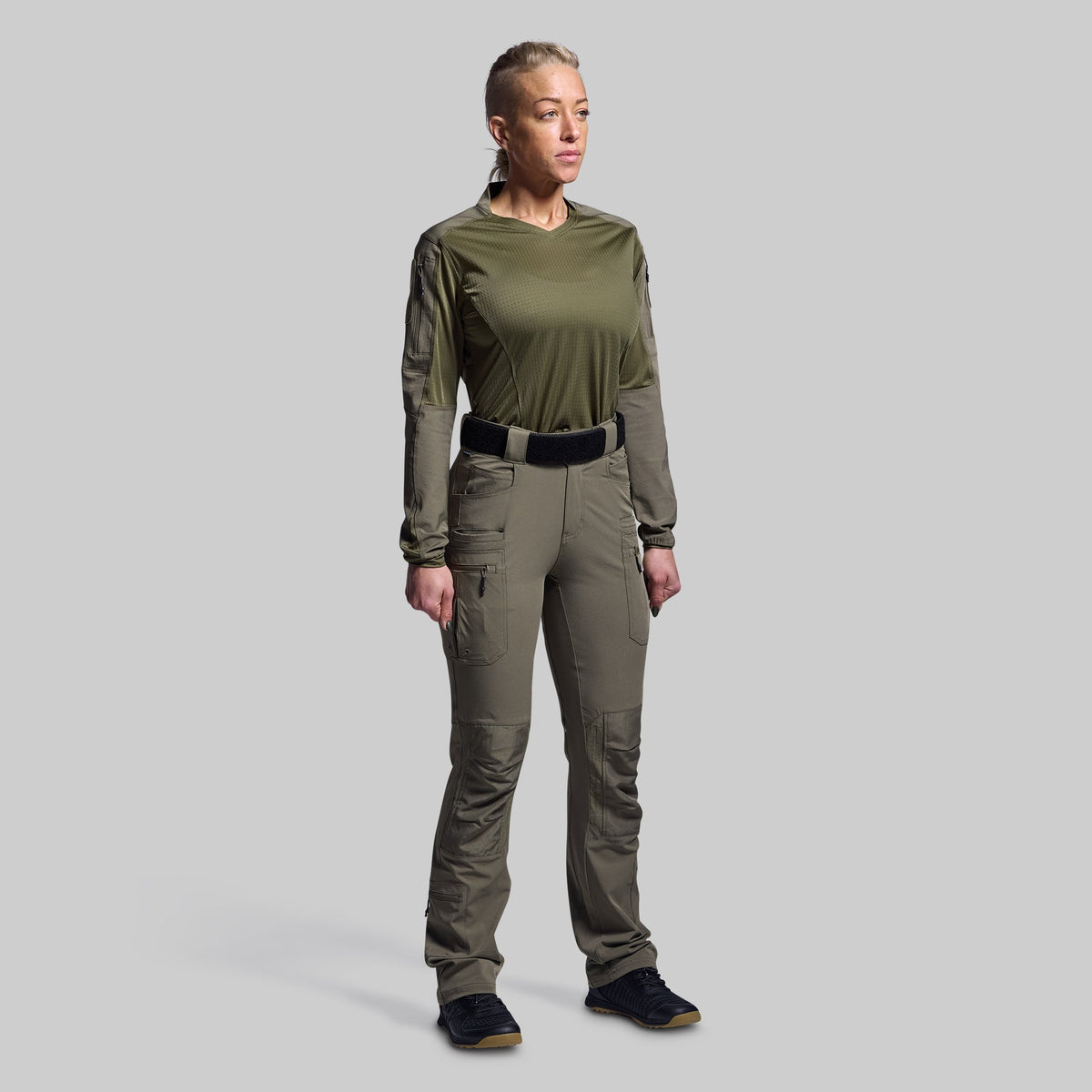 Women's Long Sleeve Op Top Pro (OD Green)