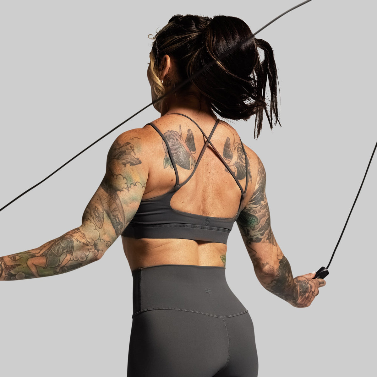 Exhale Sports Bra (Gunmetal)
