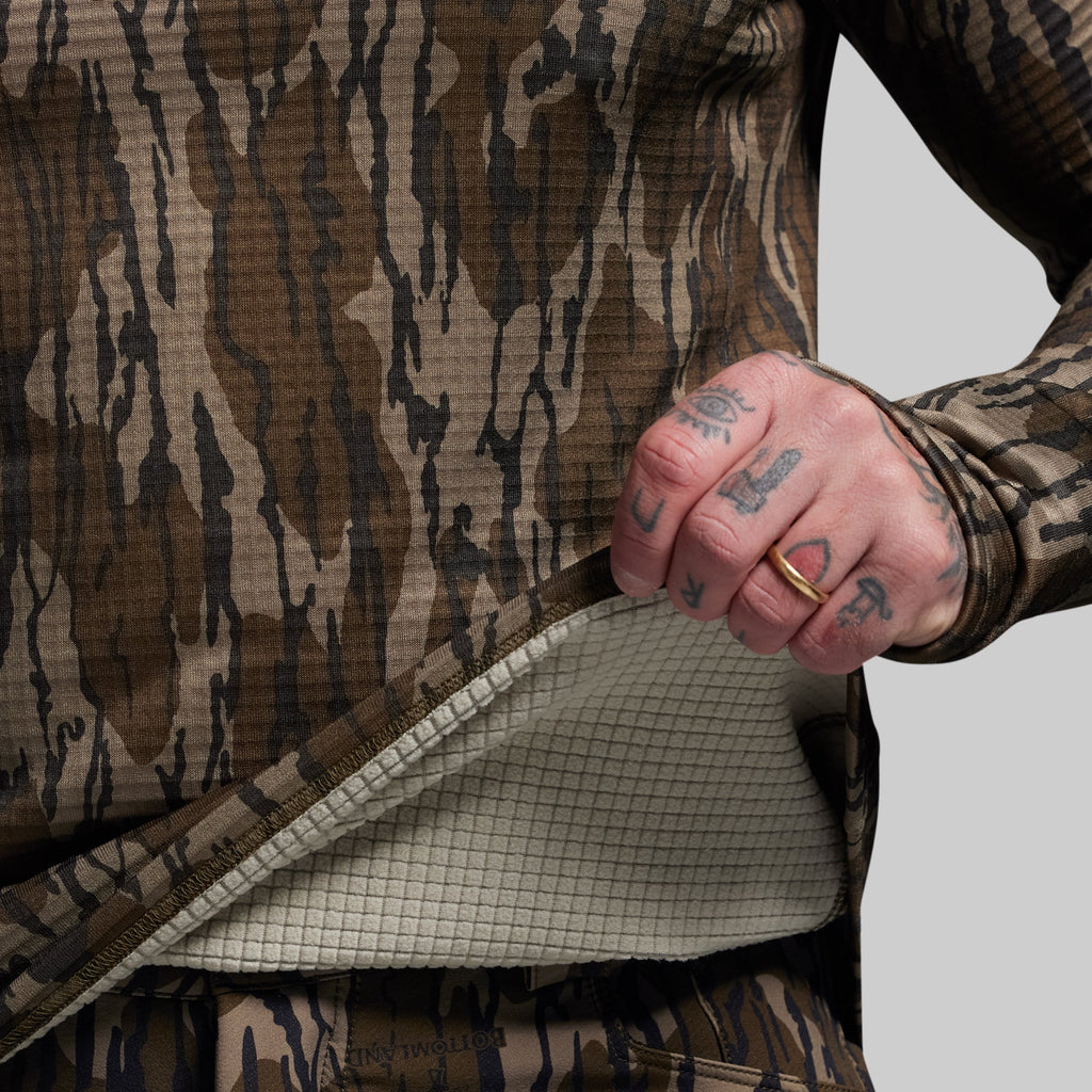 Quiver Grid Fleece Thermal Top (Mossy Oak® Original Bottomland®)