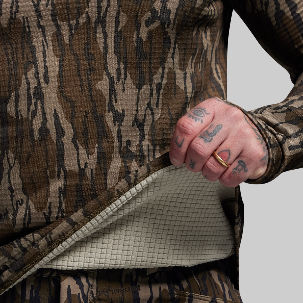 Quiver Grid Fleece Thermal Top (Mossy Oak® Original Bottomland®)