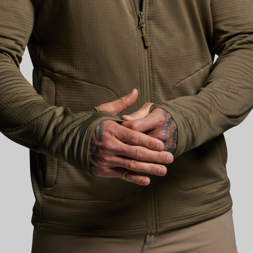 Quiver Full Zip Hoodie 2.0 (OD Green)