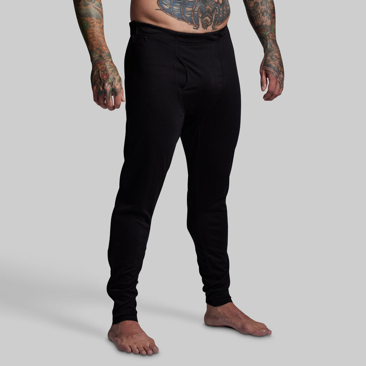 Ridgeline Merino Full Zip Bottom 165 (Black)