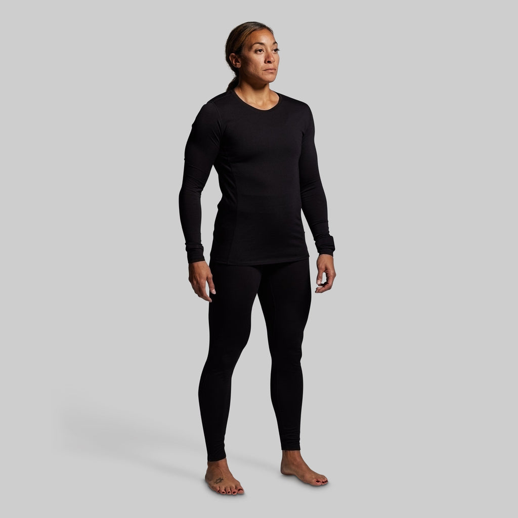 Women's Ridgeline Merino Thermal Top 165 (Black)