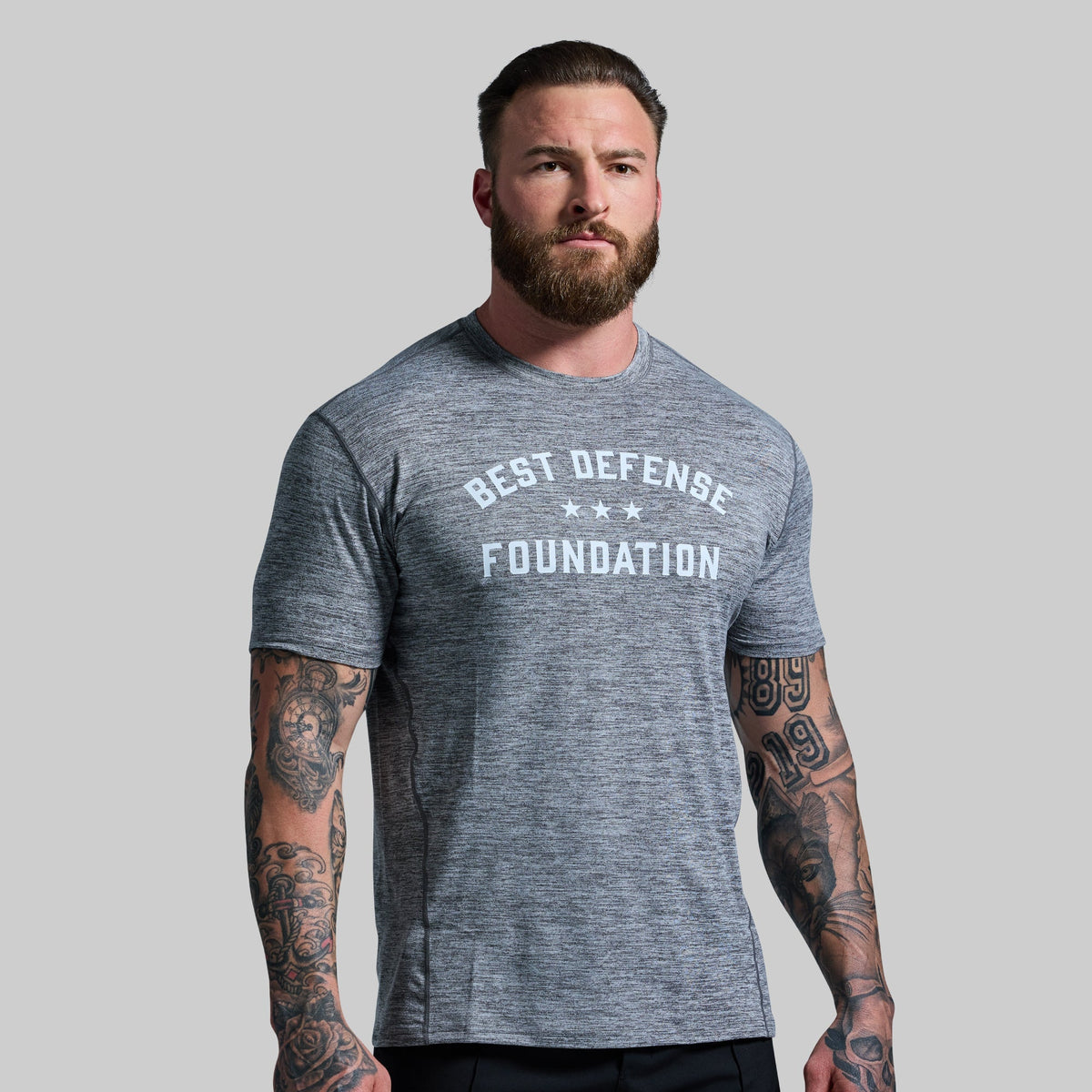 BDF Churchill Athleisure Tee (Heather Grey)