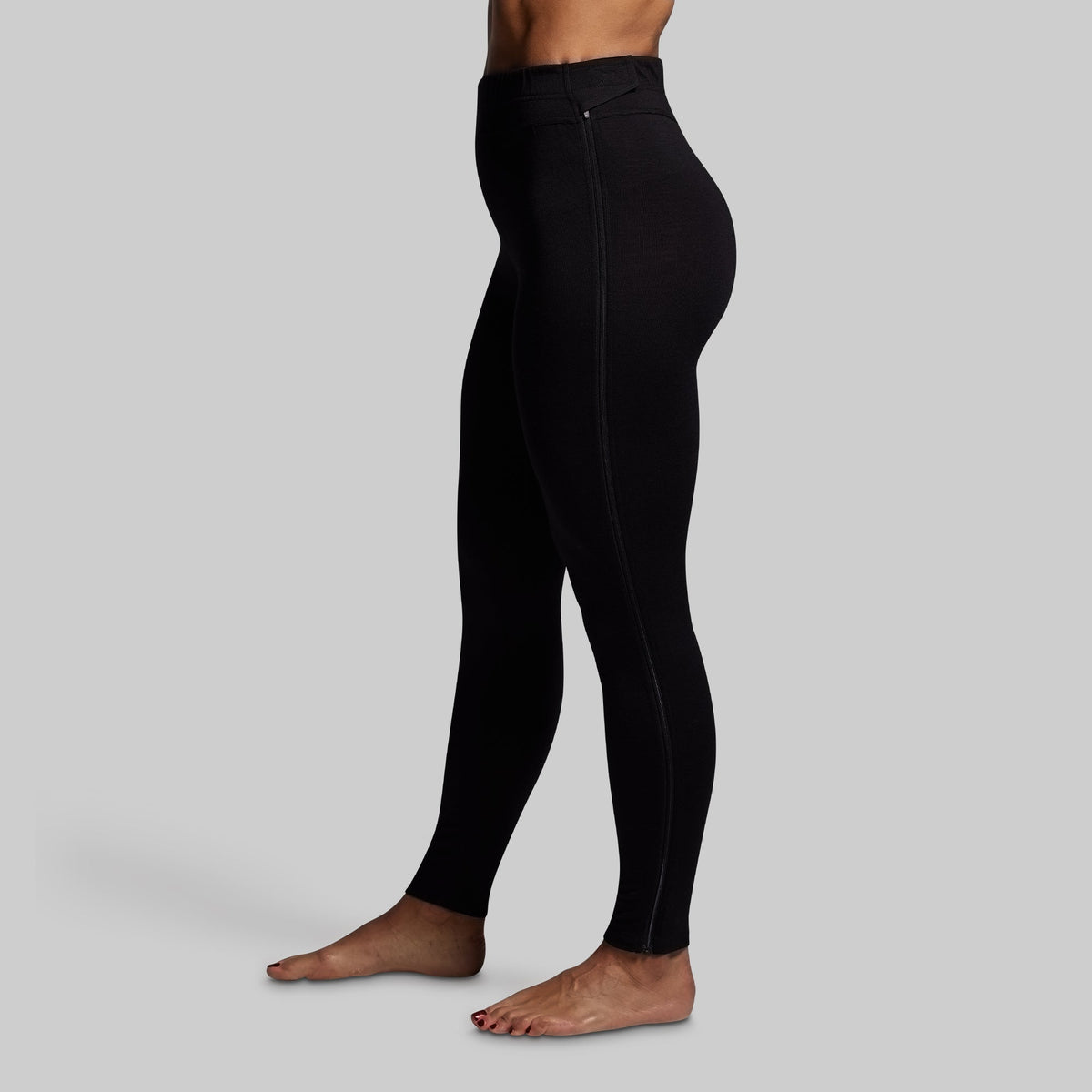 Women's Ridgeline Merino Full Zip Bottom 165 (Black)