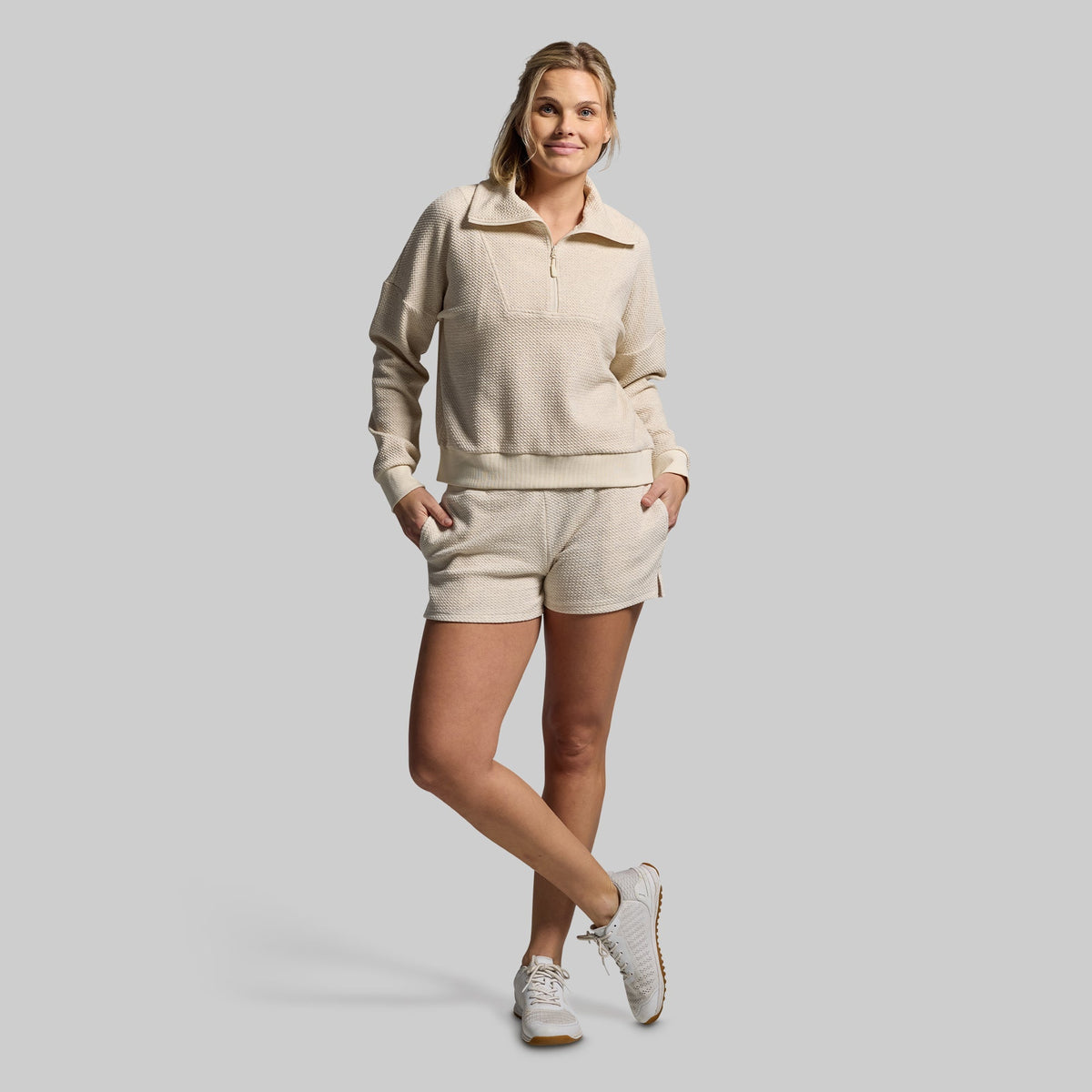 Women's Revive Cloud Short Set (Heather Oatmeal)